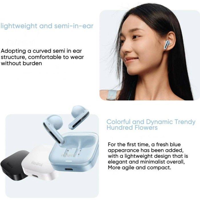 Xiaomi Redmi Buds 6 Active Bluetooth-Kopfhörer rosa (Transparenter Puder)