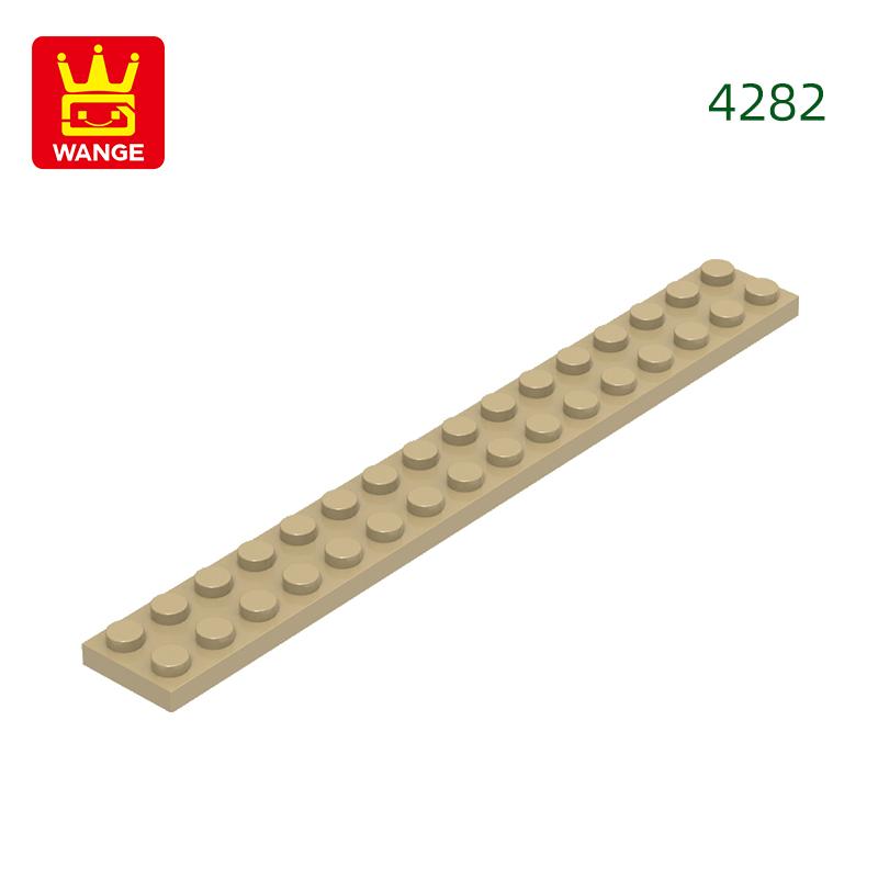 High-Quality 22Pcs/lot 4282 Thin Blocks Plate 2x16 Base Plate Works With featuring Block Moc Colour City Accessories Parts