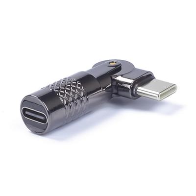 Nabíjecí adaptér typu C 60W 90 stupňů samice na samec pro telefon, notebook pro nabíjení