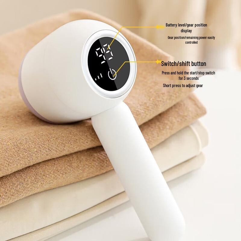 WEZHO Rechargeable Digital Display Fabric Shaver