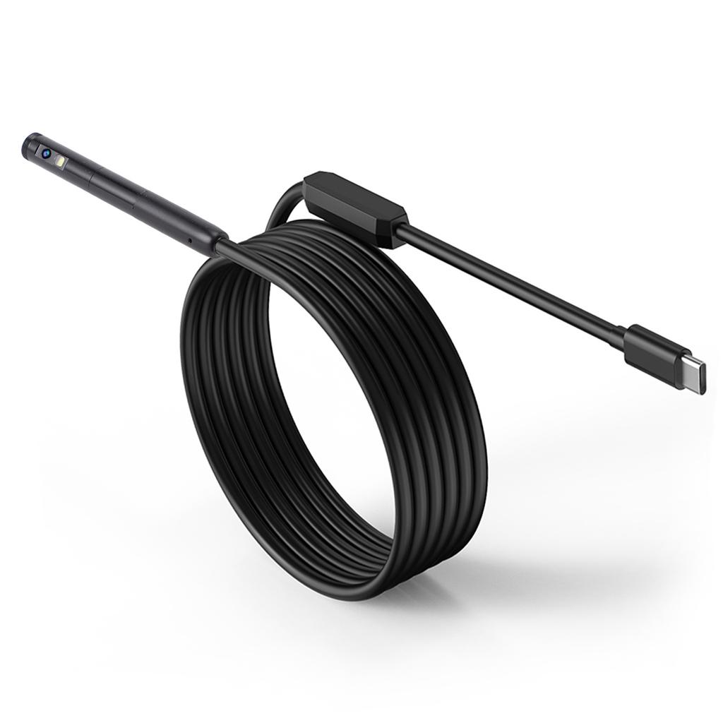 Typ-C Endoskop Inspektionsbohrkamera 7,9 mm Eingebaute LED-Leuchten IP67 Wasserdicht für Mobiltelefon