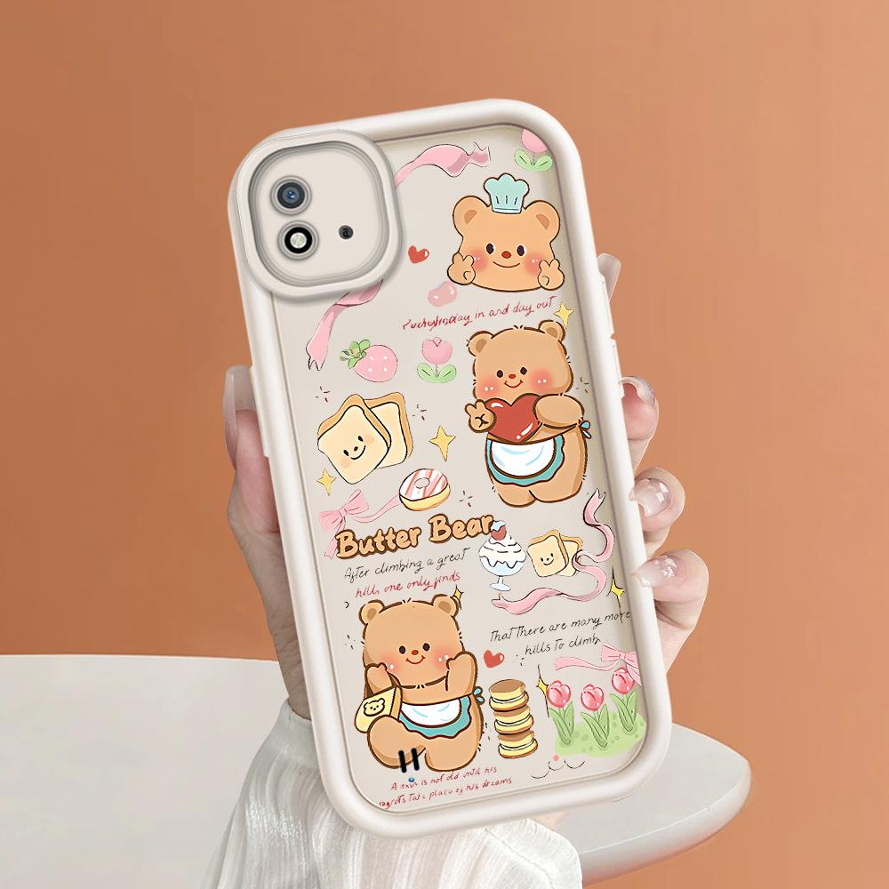 Soft Silicone Square Ladder Printing Pattern Phone Casing Full Cover Camera Shockproof Protection Rubber Case for OPPO Realme