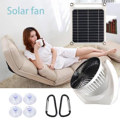 Yeni Taşınabilir Güneş Paneli Çok Amaçlı Güneş Enerjili Fan Dış Mekan 6W Solar Charger