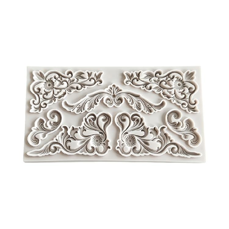 Flower Embossing Silicone Baking Mold Food Safe Silicone For Making Chocolate Fondant Cake Decoration Handmade Candle 1
