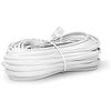 iMBAPrice 25 Feet RJ11 Telephone Extension Cord Phone Cable Line Wire - White