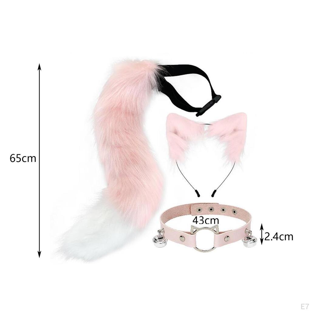 Adorable Animal Ears Hairband And Tail Set for Events