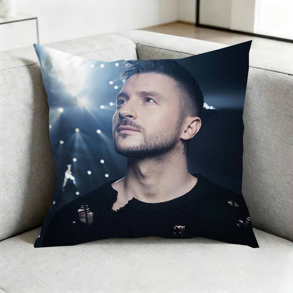 SergeyY Lazarev Singer Pillow Case Square DoubleSided Sofa Cushion Cover Bedroom Bedside Pillow Gift