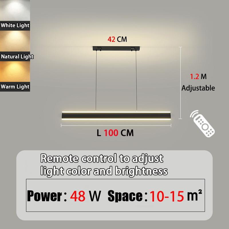 NEW Living Room Minimalist LED Ceiling Light 3 Lighting Modes Stair Corridor Up And Down Luminous Chandelier