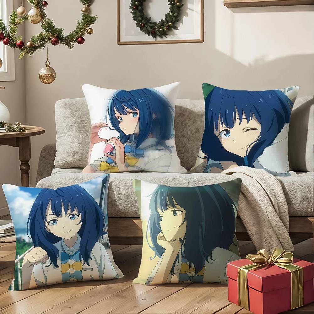 A-Anna Yanami Pillow Case Anti-dustmite Pillowcase Invisible zipper silky Sofa cushion cover