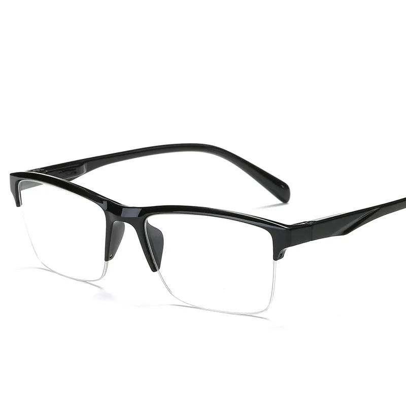 Ultralight Square Half Frame Reading Glasses Presbyopic Glasses Men Women +0.25 0.5 0.75 1 1.25 1.5 1.75 2 2.25 2.5 2.75 3 3.25