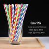 ZISIZ Biodegradable Colorful Paper Straws