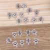 Set 5 buc. 12mm x 12mm - + Baterii Metalice de Înlocuire Placă de Contact cu Arc Slot Unidirecțional Argintiu Pentru Carcasa Baterii AA