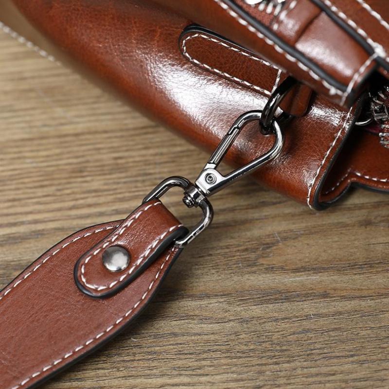 Genuine Leather Women's Shoulder Bag Vintage Luxury Designer Women Handbags Fashion Cowhide High Quality Crossbody Bags