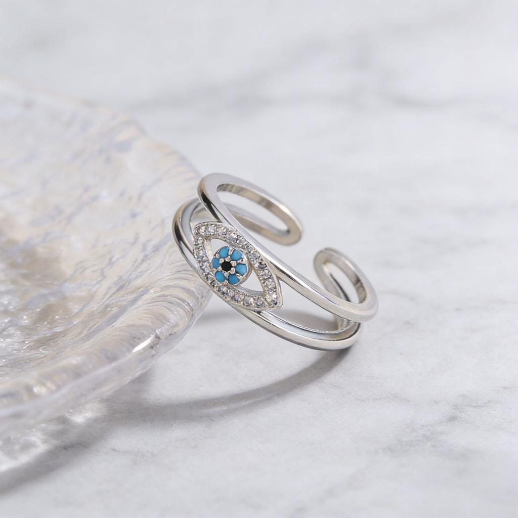 Ring Female Niche Personality Opening Adjustable Non-fading Jewelry Couple Jewelry