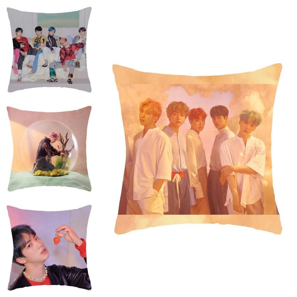 Map Of The Soul 7 Print Pillow Case Decorative K-pop Bangtan Boys Cushion Cover For Ultimate Fan Style