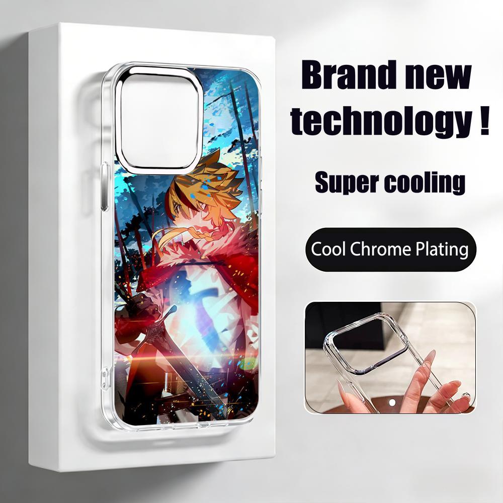 Fatestrange Fake Phone Case For iPhone17 air 16 15 14 13 12 11 Pro Max Plus Chrome Button Camera Ring Transparent Case