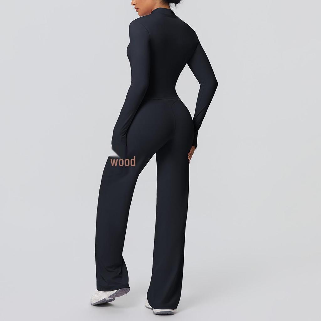 High-Waist Fitness Jacket & Butt-Lifting Yoga Pants Set