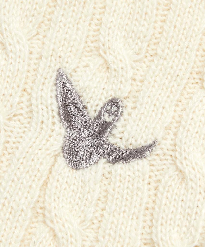 MARK GONZALES Women'S Angel Cable Round Neck Knit - Ivory