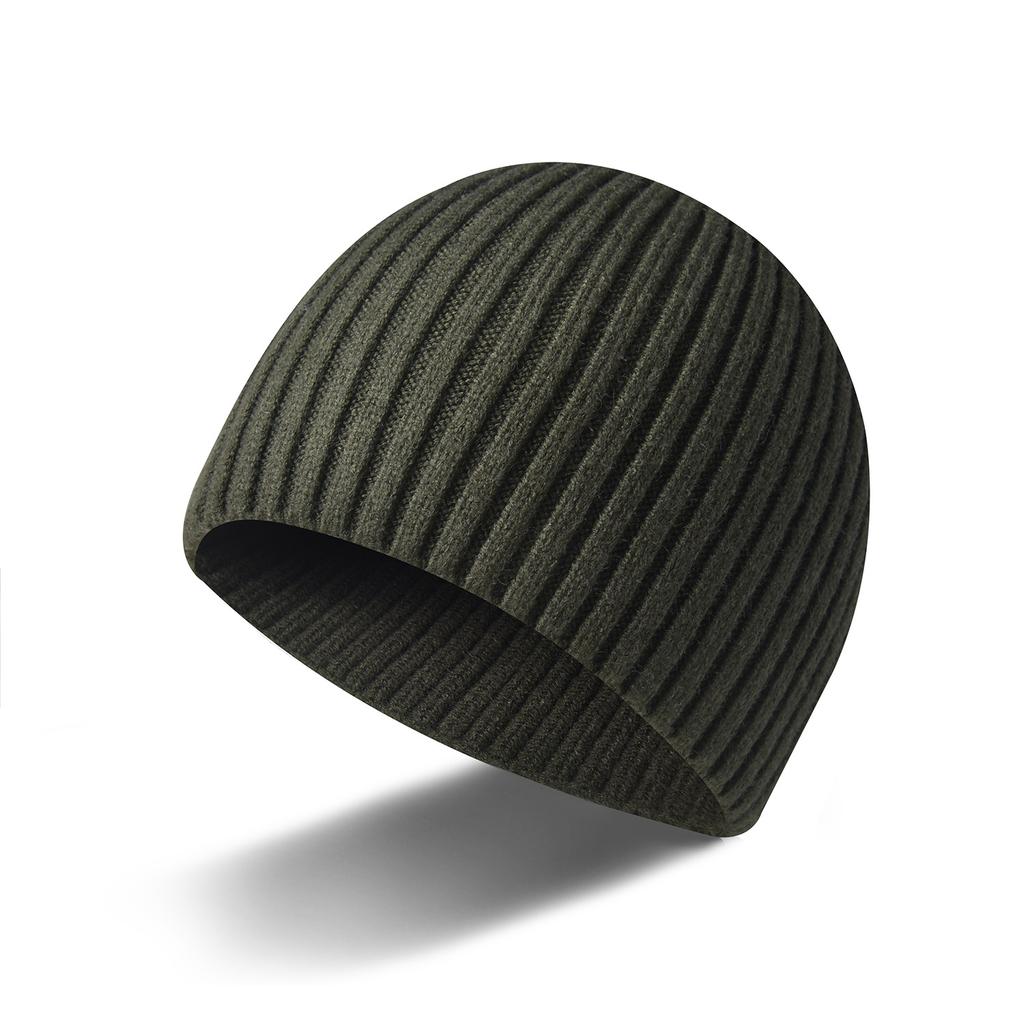 Autumn and winter men's and women's couples' wool hats, dome hats, solid-color men's hats, knitted hats, warm and trendy bald hats.