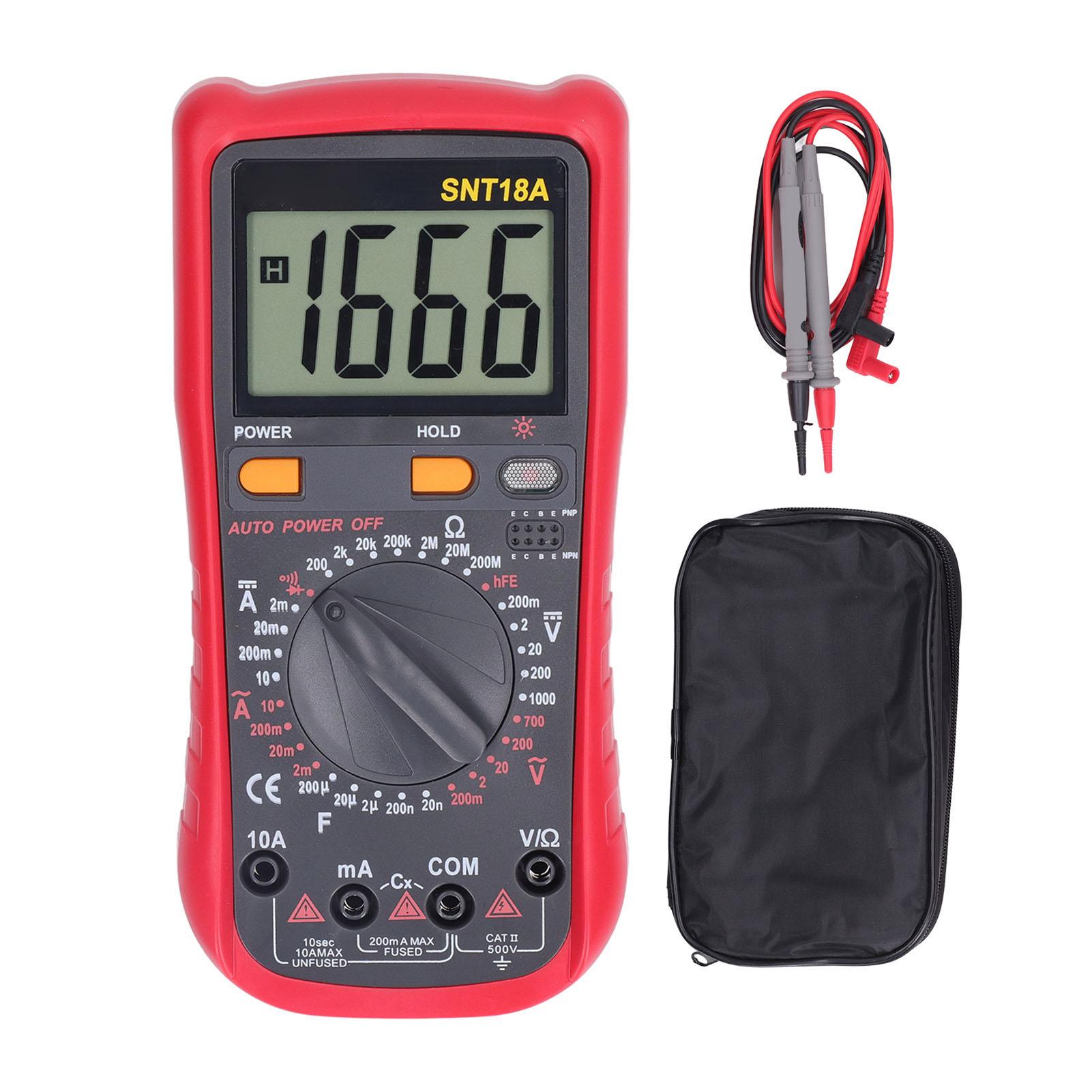 

Digital Multimeter and Analyzer 1000V DC 750V AC Current Voltage Meter with Digital Display