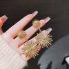 Fashionable and Cool Style Simple High-end Sunflower Earrings