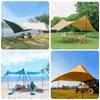 KOMCLUB Tent Tarp Storage MAX Diameter height push button easy to storage bag tent pole for camping set of 4 Pole, Pole, 40cm, 240cm, 24mm, 25-level