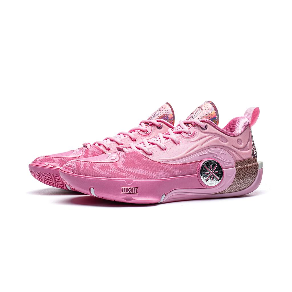 Li Ning WOW12 Cushioning Slip Resistant Abrasion Resistant Breathable Rebound Grip Low Top Basketball Shoes Unisex ABAV085-29
