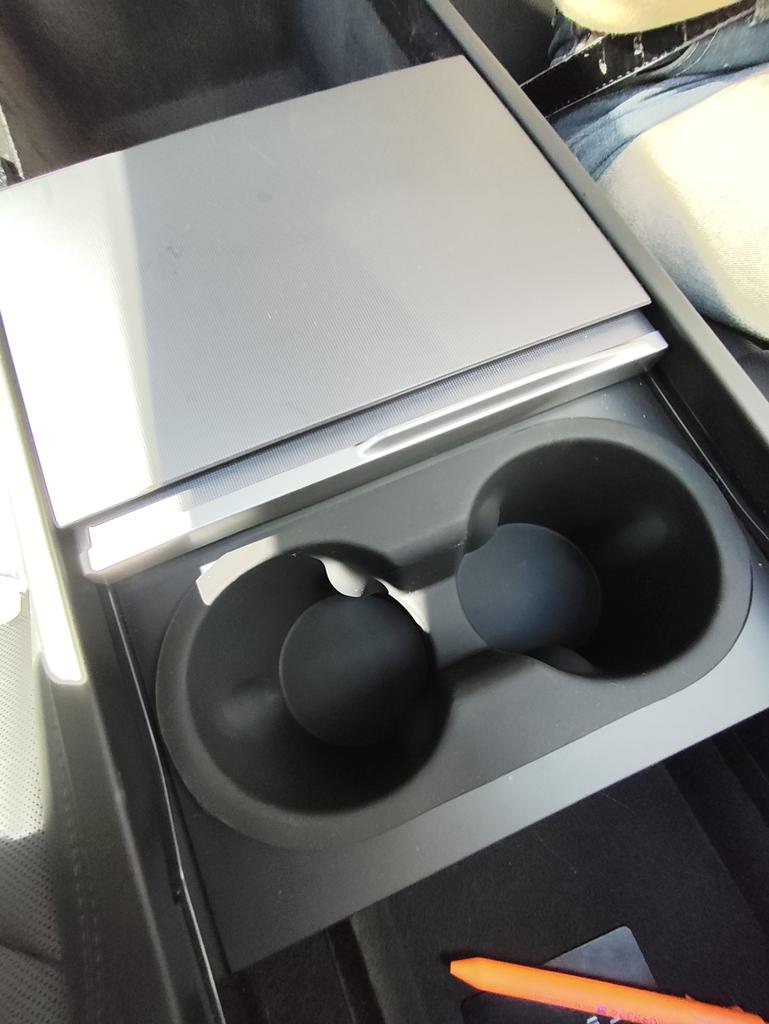 Premium Fit Silicone Cup Holder for Model Y 2025 Waterproof  Dustproof Easy-Clean Center Console Insert Custom Car Accessories