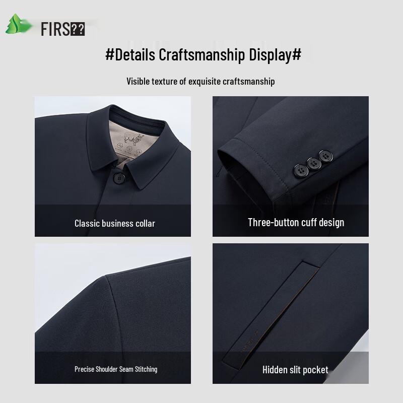 SHANSHAN Men's Wool-Filled Business Casual Padded Jacket
