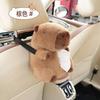 Creative Capybara Car Tissue Box Cartoon Doll Car Back Seat Hanging Tissue Bag Box Soft Plush Toy Car Decoration Supplies