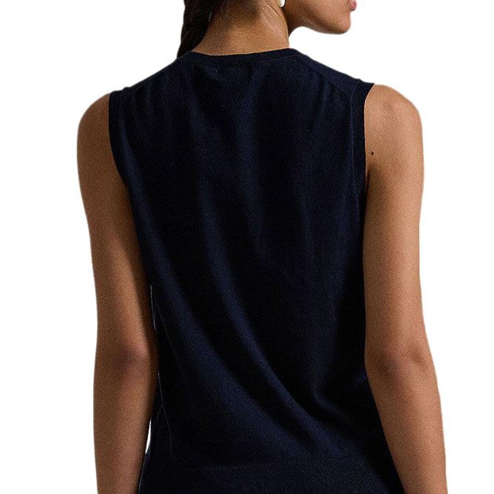 Polo Ralph Lauren Embroidered Logo Cotton Sleeveless Tank Top Women tops 211959286-001