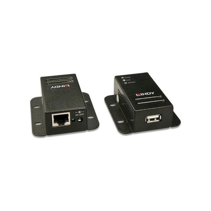 Câble De Rallonge USB 2.0 - LINDY - Cat.5 - Jusqu'à 50 M - Alimentation Par Câble - Noir