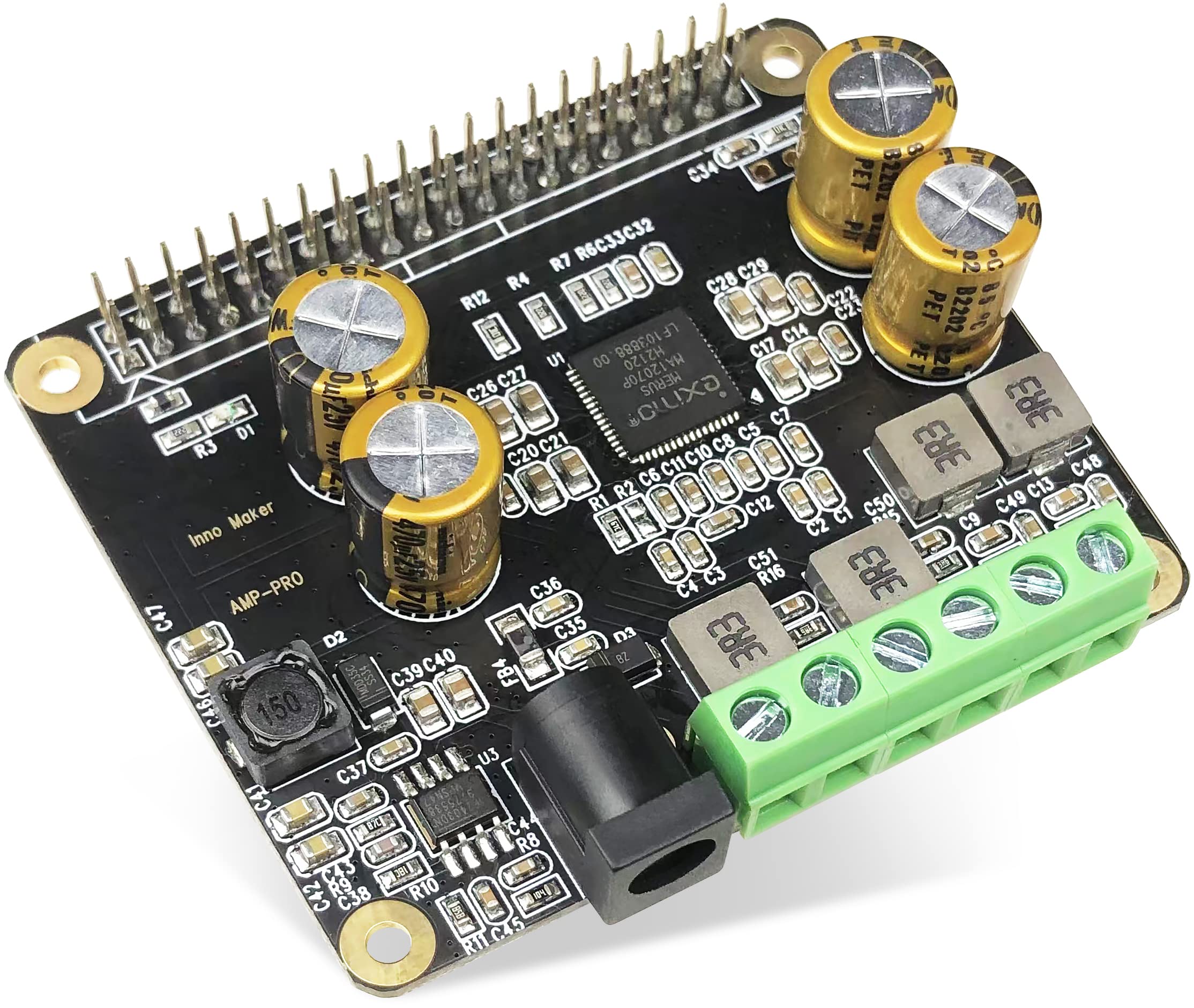 

Аудиоусилитель RPI 2x80 Вт пиковая выходная мощность класса D AMP Pro LibreELEC Hi-Fi Cap, 192 кГц/24 бит MA12070PVolumio, MoOde, Raspbian,