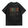 Farming Noun Definition Funny Farmer Farm Lover S T Shirt Vintage Washed Soft Designer Clothes Unisex Homme