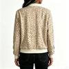 Women's Loose Fit Casual Zip-Up Jacket, Fashion Printed Short Coat for Fall and Winter