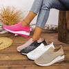 2025 Large Size Rhinestone Flying Weaving Casual Couple Sports Shoes 2025 New Breathable One-pedal Single Shoes