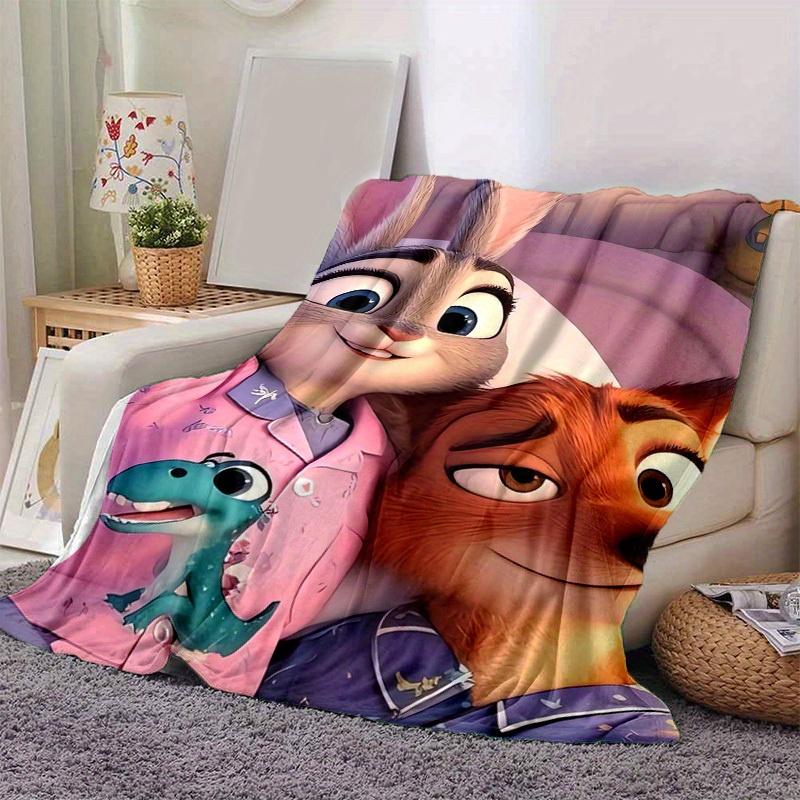 1 ks, Zootopia Filmové Postavy Deka na Zahřátí Domácí Dekorace, Potah na Pohovku, Venkovní Deka, Dárek pro Přátele, Flanelová Deka Perfektní do Postele