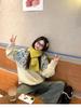 New Winter Arrival: Retro Fair Isle Red Jacquard Knit Top - Cozy, Soft, Fluffy Sweater for Women