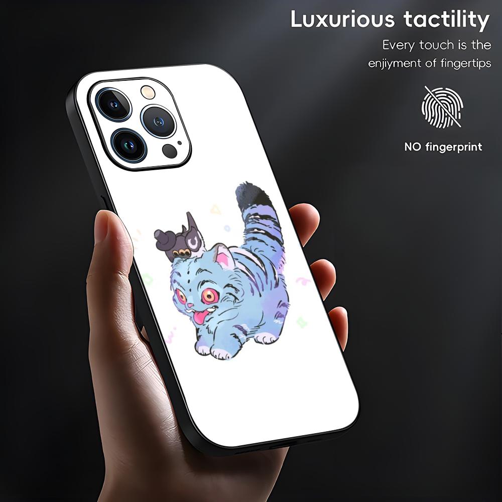 KPop Lovci démonů Jinu Pouzdro na telefon pro iPhone 16 16e 15 14 13 12 11 XS XR Plus Mini Pro Max Měkký černý Nárazuvzdorný kryt