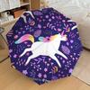 1pc Unicorn Fantasy Floral Pattern Umbrella with Plastic Handle,Suitable for All Seasons Home Travel Outdoor UmbrellaDD1800