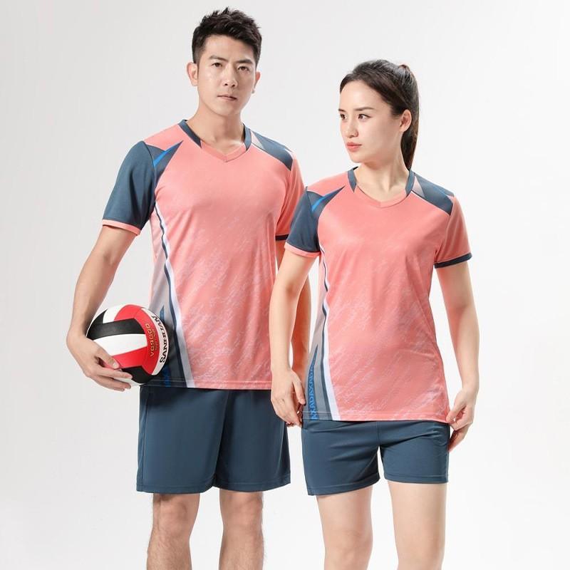 Unisex Volleyball Uniform Set Short Sleeve Training Jersey Competition Sportswear Adult Outdoor Team Sports