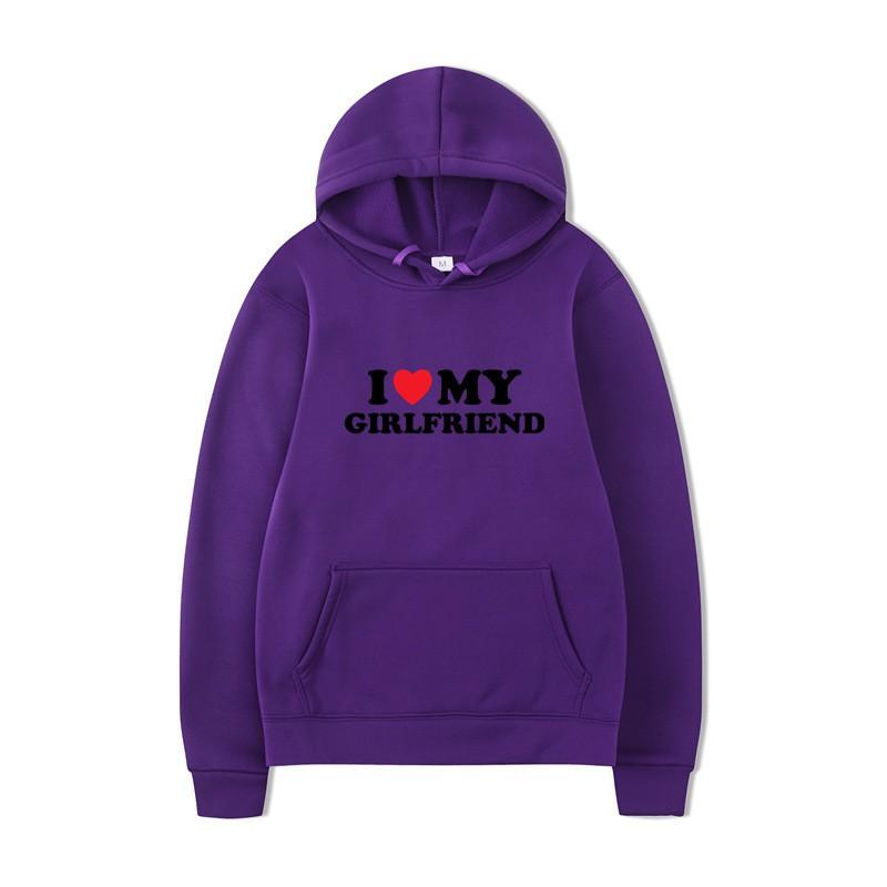 Mens Oversized Hooded Sweatshirt With Heart Print Casual Loose Fit Pullover Streetwear