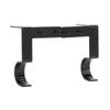 2 Pcs Curtain Rod Bracket Steel 20lb Load Bearing Easy Installation Single Curtain Rod Hooks for