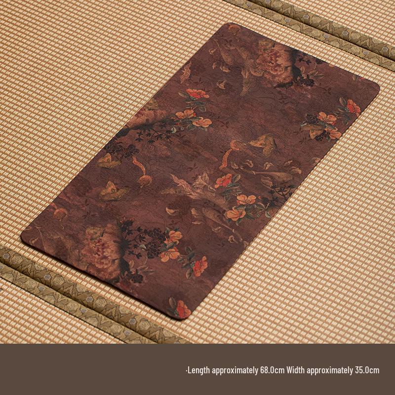 High-End Xiangyun Silk Zen Tea Mat: Waterproof Jacquard Tablecloth & Retro Runner