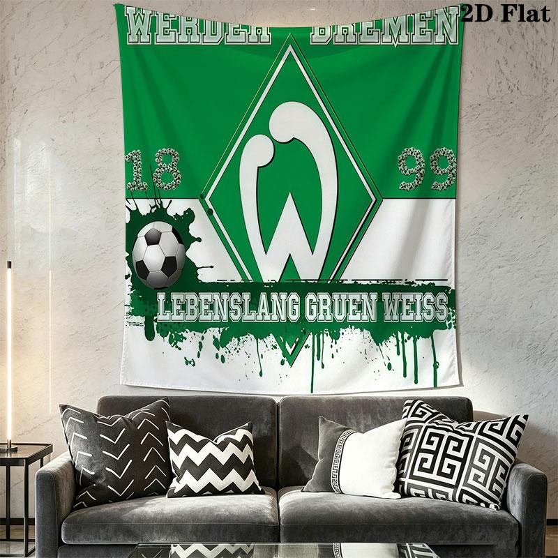 Werder logo Wall Hanging Printed Fabric Blanket Decorative Tapestries for Bedroom Living Room Home Decor