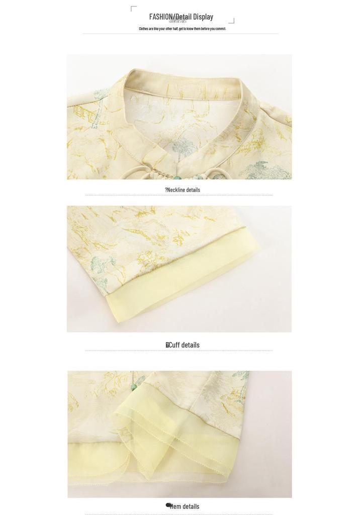 Mom's 2026 Summer Chinese-Style Short-Sleeve Shirt for Middle-Aged & Elderly Women