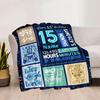 Birthday Celebration Customize Your Name Rv Blanket Soft Warm Lightweight Allseason Multipurpose Throw For Travel Camping Picnic Sofa Bed Living Room