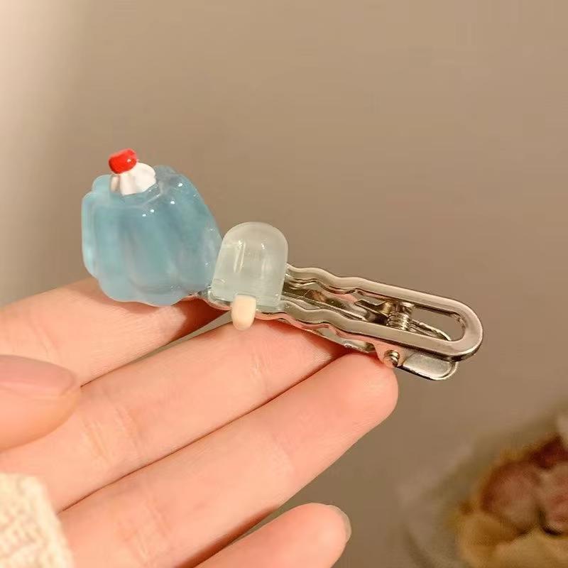 Neue Schöne Mini Kawaii Cartoon Rosa Kuchen Serie Harz Haarnadel Zubehör