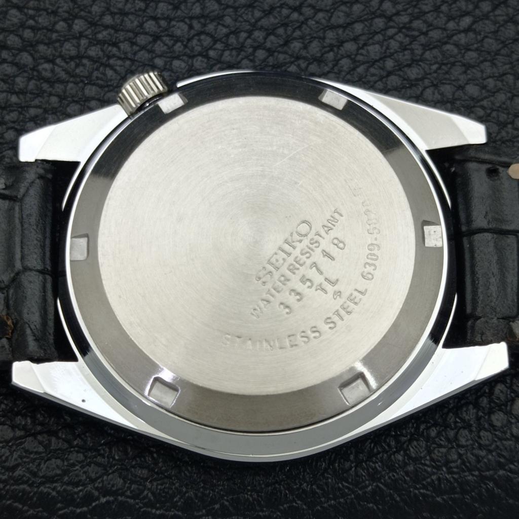 REFURBISHED SEIKO 5 AUTOMATIC MENS WATCH JAPAN MADE BLACK DIAL CUSTOM A440123-2 QV90-a440123