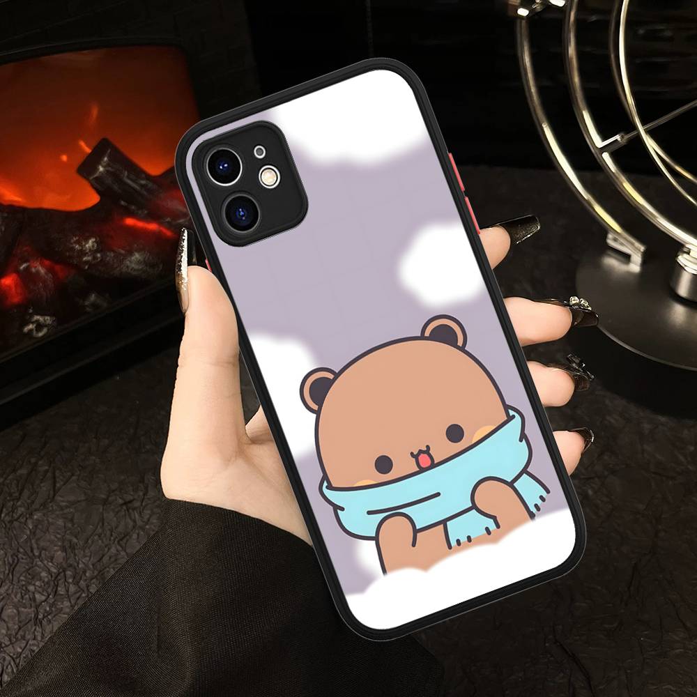 BUBU DUDU Cartoon For IPhone 16 15 14 Plus 13 12 11 Pro Max X XS MAX Translucent Matte Shockproof Cover